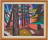 Maurice Freedman Oil Painting, Pine Forest