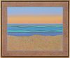 Victor Huggins Acrylic on Canvas Seascape Painting, Currituck