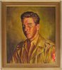 Portrait of WWII Soldier of P. G. Navarro, Attrib. Edward Hurst