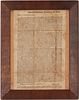 1819 Greene County, TN Broadside by John Gass, Overmountain Man, w/ Native Land Content