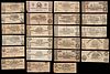 23 Confederate States Obsolete Currency Notes