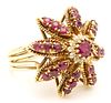 18K Gold & Ruby Cocktail Ring