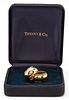 18K Tiffany & Co. Huggie Hoop Earrings