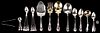 17 pcs assorted sterling flatware in antique patterns