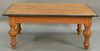 Contemporary coffee table. ht. 18in., top: 47" x 36"