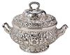 Whiting Floral Repousse Sterling Tureen