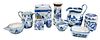 19 Pieces Chinese Export Blue and White Porcelain