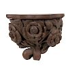 Italian Carved Floral Wall Shelf 
