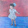 Evelyn Metzger "Little Chinese Girl" Oil on Panel