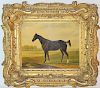 Henri De Lattre. Oil on Board, Horse