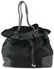 CHANEL QUILTED LAMBSKIN X PONY HAIR DRAWSTRING BUCKET CHAIN HOBO BAG