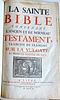 1702 FRENCH BIBLE LA SAINTE BIBLE VINTAGE OLD & NEW TESTAMENT FOLIO