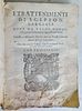 I. (1592) SCRIPTION BARGAGLI OLD VELLUM BINDING