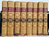 TOBIAS SMOLLETT M.D.'S 1797 WORKS: 8 VOLUMES OF ANTIQUE DECORATIVE BINDING