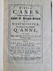 ANTIQUE LAW BOOK: 1716 MODERN CASES IN THE COURT OF ENGLAND BENCH, AUTHORED BY THOMAS FARRESLEY