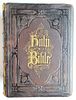 ANTIQUE MATTHEW HENRY FAMILY DEVOTIONAL BIBLE FROM THE 1860S WITH LARGE ILLUSTRATIONS