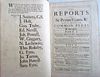 THE ENGLISH VERSION OF THE 1726 LAW BOOK REPORTS OF SIR PEYTON VENTRIS ANTIQUE FOLIO