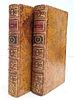 LES AVENTURES DE TELEMAQUE, TWO ANTIQUE, ILLUSTRATED VOLUMES IN FRENCH, 1787
