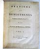 1757 OLD ENGLISH ORATIONS OF DEMOSTHENES