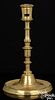Tall Northwest European brass candlestick