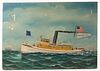 Otto Muhlenfield - Painting of Tug Boat
