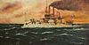 Lorenzo de Nevera - Large Steamboat Painting