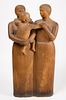Moderist Sculpture of Two Adults and Child