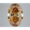 8.28 ct, Brown Yellow/VS1, Oval cut IGI Graded Lab Grown Diamond
