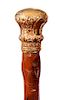 27. Gold Dress Cane- Ca. 1890- A gold filled ornate handle with “50” stamped on the lower end. The presentation is “Hot