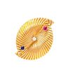 A Retro Yellow Gold, Ruby, Sapphire and Diamond Brooch, George Schuler, 9.20 dwts.