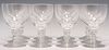 (12) FRENCH ST LOUIS CUT CRYSTAL WATER GOBLETS