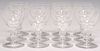 (12) FRENCH ST LOUIS CUT CRYSTAL WINE GLASSES