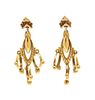 A Pair of Victorian Yellow Gold Earrings, 4.35 dwts.