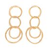* A Pair of 14 Karat Yellow Gold Dangle Earrings, 2.70 dwts.