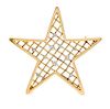 A Yellow Gold and Diamond Star Brooch, 9.20 dwts.