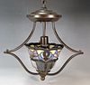 PENDANT LAMP WITH TIFFANY STYLE SHADE