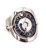 Bvlgari Milano Movable Kinetic Astrale Cocktail Ring In 18Kt White Gold