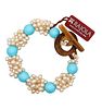 Rajola Italy Contemporary Turquoise Bracelet With Cultured White Pearls