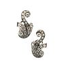 Art Deco Platinum Ear Clips with 2.70 Cts in Diamonds
