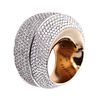 Vhernier Milano Sculptural Aladino Cocktail Ring In 18Kt Gold With 7.26 Ctw Diamonds