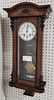 Austrian Walnut Regulator Clock 29 1/2"H X 13"W X 6"D