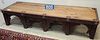Mid East Carved And Mop Inlay Bench 15"H X 72 1/2"W X 22 1/2"D