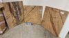 Lot 3 Slabs Of Marble 30" X 25" X 1" 26" X 25" X  1" And 25" Sq X  1"