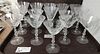 Tray 15 Pc Etched Stemware