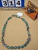 Sealark Studios Stone And Sterl Necklace By Cynde Clarke 25"