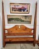 Pine Queen Poster Bed 7'H X 64"W 