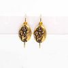 14K Yellow Gold Repousse Earrings
