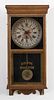 Sessions oak Eclipse regulator clock, early 19th c., 38 1/2'' h.