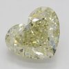 2.03 ct, Natural Fancy Light Brownish Yellow Even Color, VS2, Heart cut Diamond (GIA Graded), Appraised Value: $15,300 