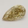 2.31 ct, Natural Fancy Brown Yellow Even Color, IF, Type IIa Pear cut Diamond (GIA Graded), Appraised Value: $35,100 